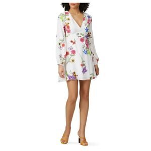 Roam White Floral Sardina Dress XL